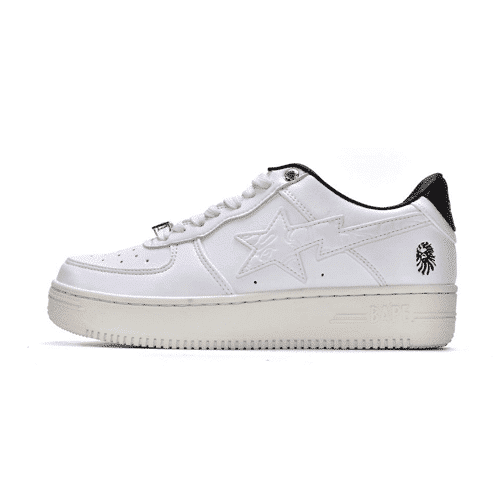 BAPESTA Low SK8 White Sneakers